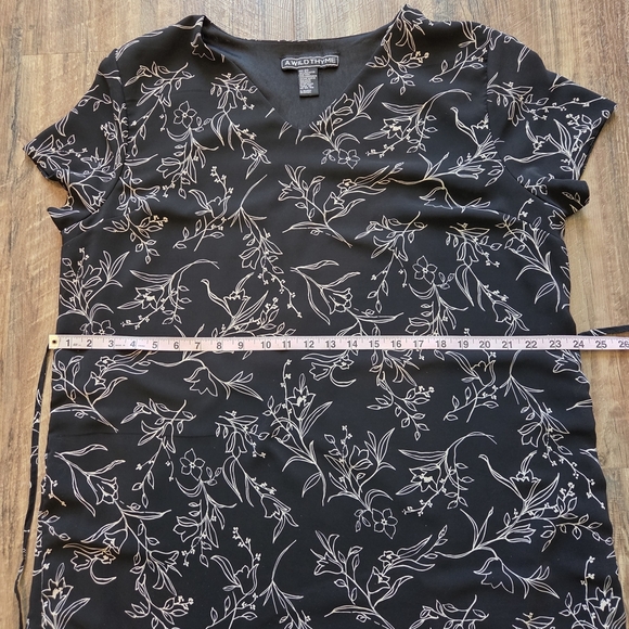 A Wild Thyme Black And White Floral Maxi Dress Size 20 - Picture 11 of 11